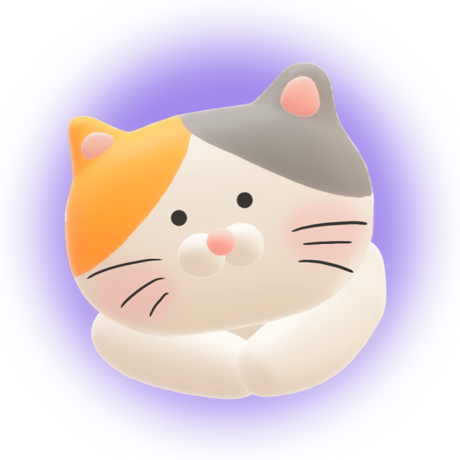 可爱猫咪3D风微信头像预览效果