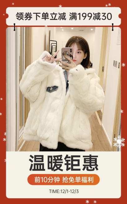 冬上新服装女装冬装海报预览效果