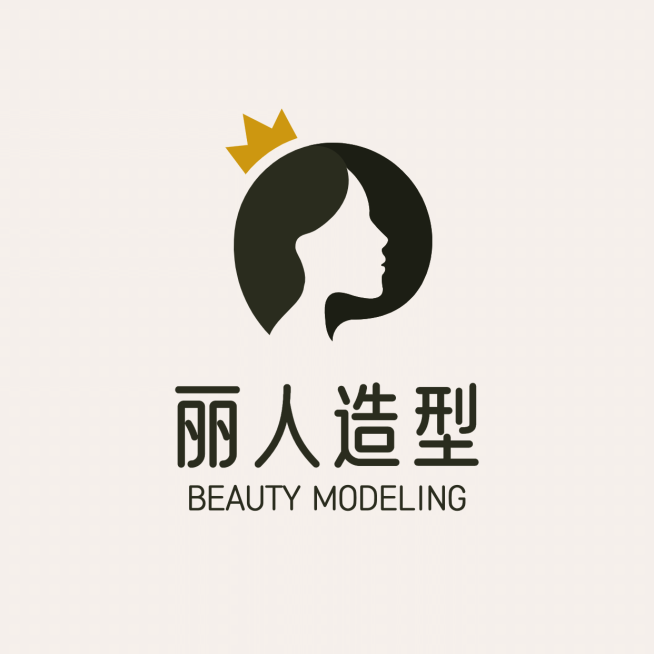 美发美业品牌宣传LOGO简约微信头像预览效果