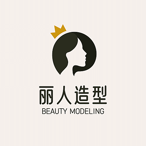 美发美业品牌宣传LOGO简约微信头像