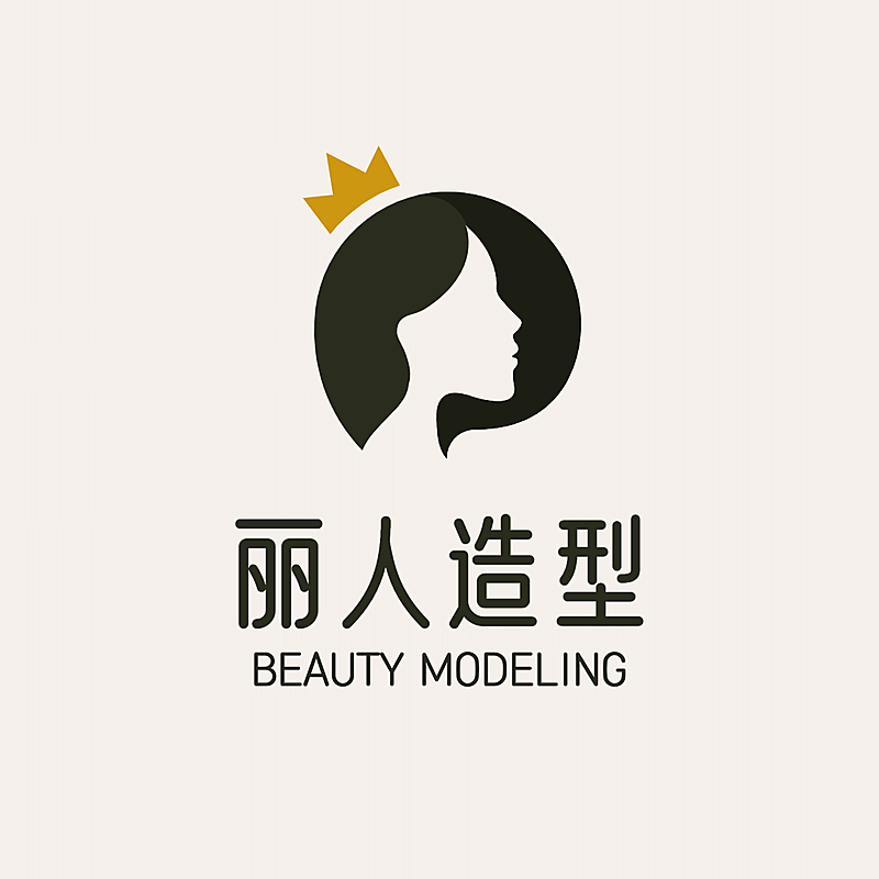 美发美业品牌宣传LOGO简约微信头像