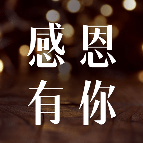 感恩节全屏实景文艺祝福公众号次图