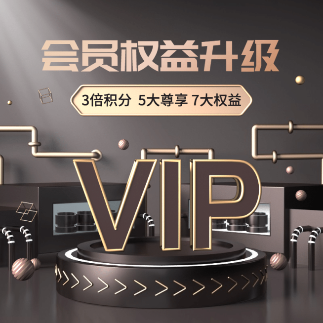 会员活动精致奢华感商品主图预览效果