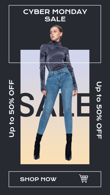 White Rectangle Element Fashion Women's Wear Promotion Ecommerce Story预览效果