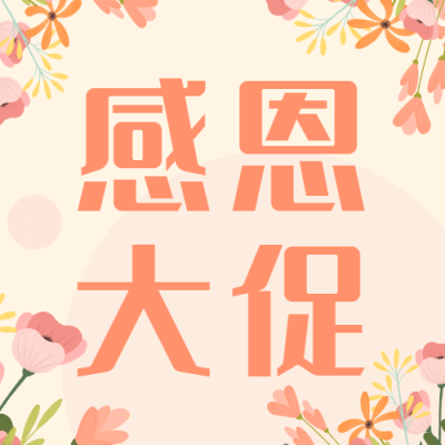 感恩节鲜花促销三重回馈清新公众号次图