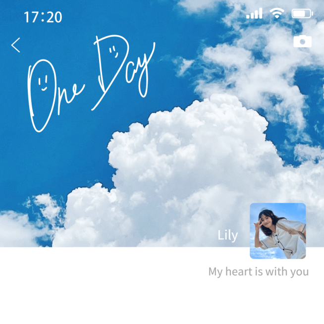 风景朋友圈界面生活分享记录模板预览效果