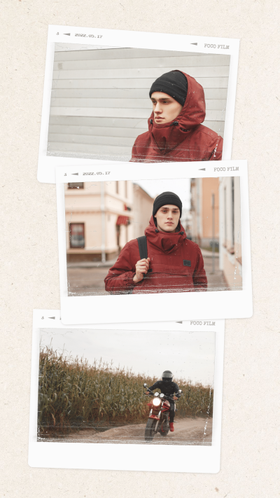Creative Male Model Photos Web Interface Simulation Instagram Story