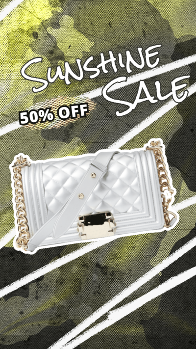 Graffiti Texture Bag Ecommerce Story