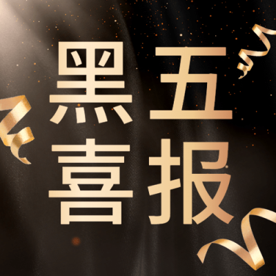 黑色星期五销量喜报黑金商务公众号次图