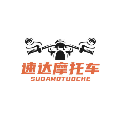 汽车摩托维修服务门店设计感LOGO