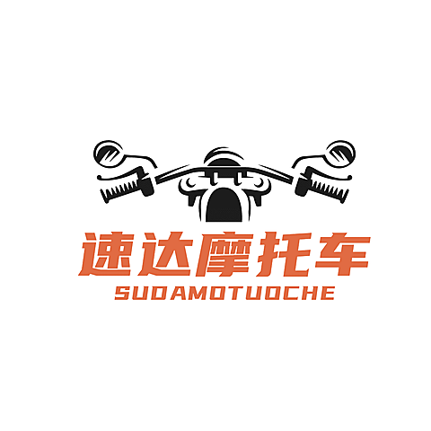 汽车摩托维修服务门店设计感LOGO