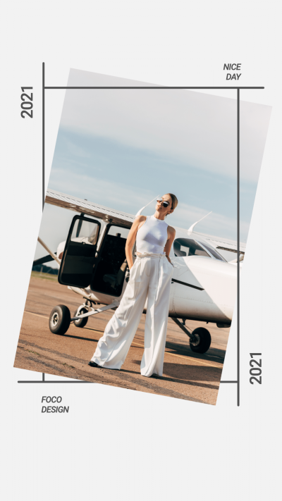Minimalist Style Glasses Woman Personal Display Instagram Story