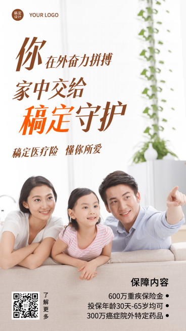 金融保险产品营销商务海报预览效果