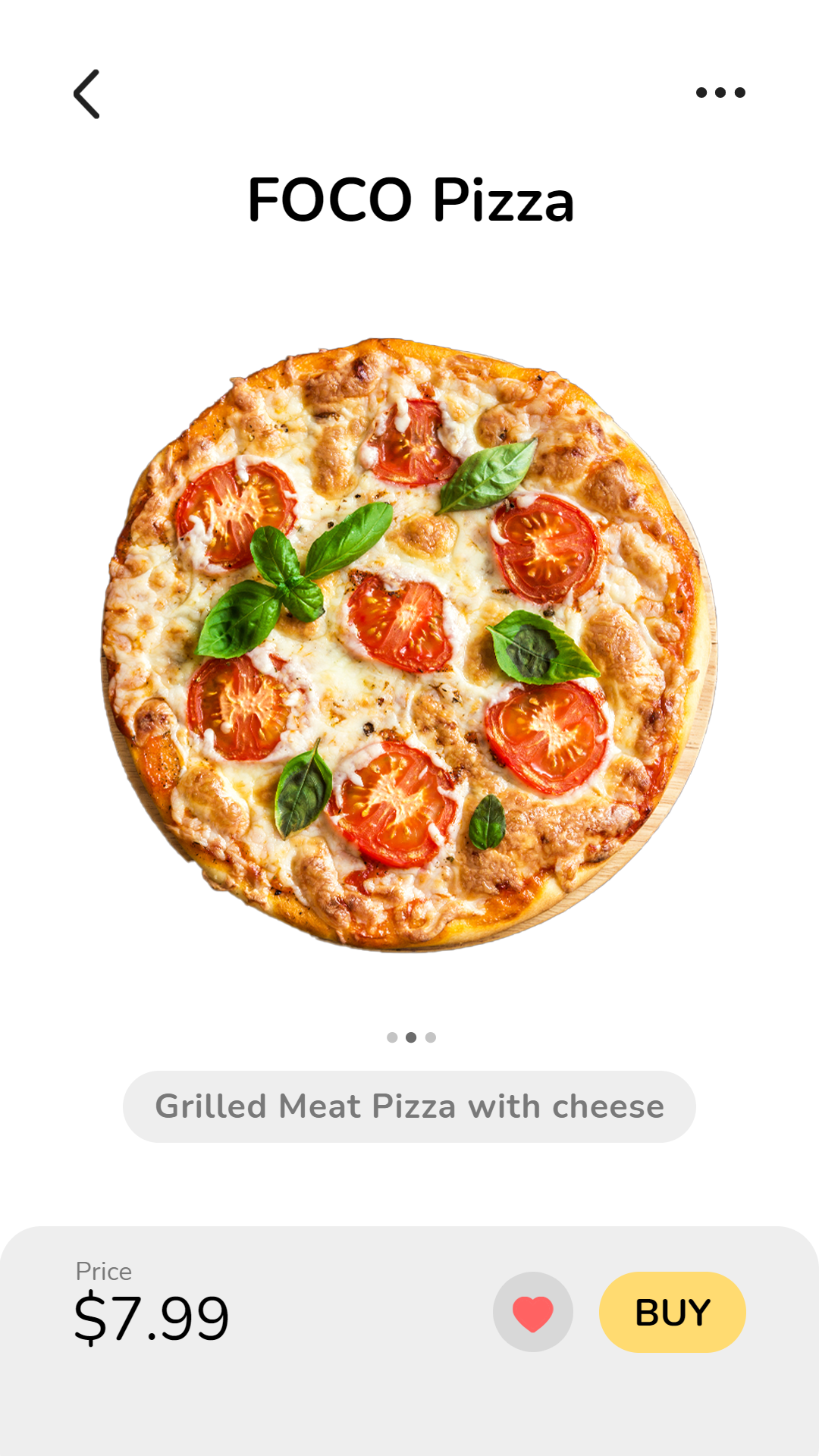 Creative Phone Interface Simulation Pizza Promotion Ecommerce Story预览效果