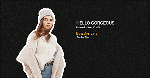 Large Woman’s Clothing New Arrival Template Promotion Poster Ecommerce Banner