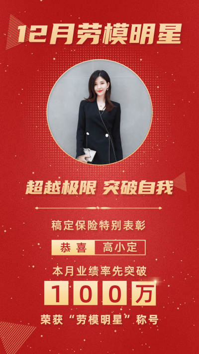 双十二双12年底开门红业绩喜报