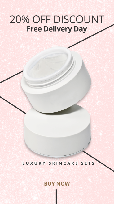 Luxurious Skin Cream Discount Promotion Ecommerce Story预览效果