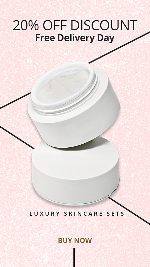 Luxurious Skin Cream Discount Promotion Ecommerce Story