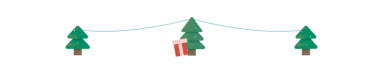 圣诞节圣诞树简约可爱GIF动态分割线
