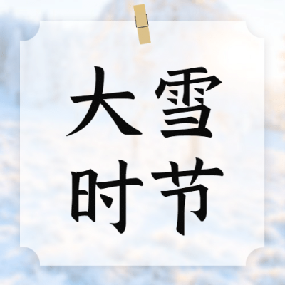 大雪节气全屏雪地实景祝福公众号次图