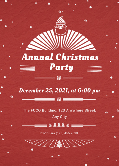 Annual Christmas Party Invitation Letter