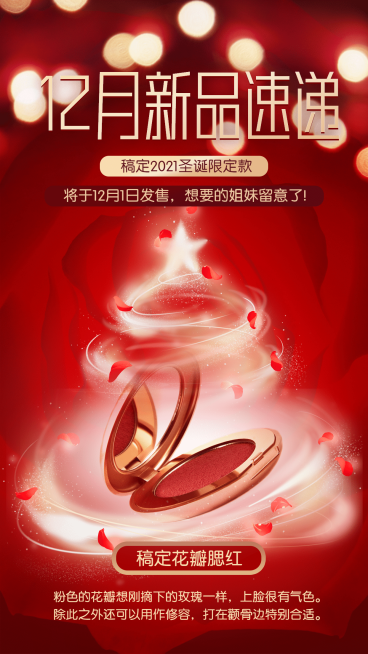 十二月新品晒产品圣诞浪漫美业预览效果