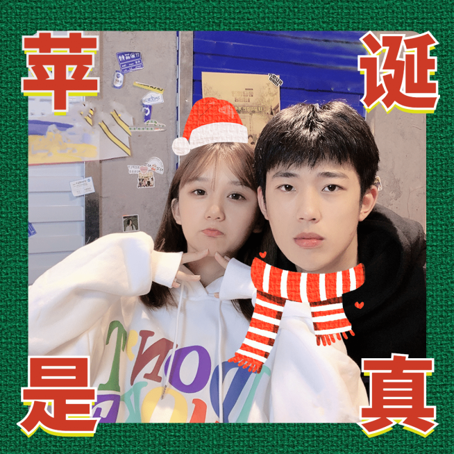 圣诞恶搞谐音梗头像框预览效果