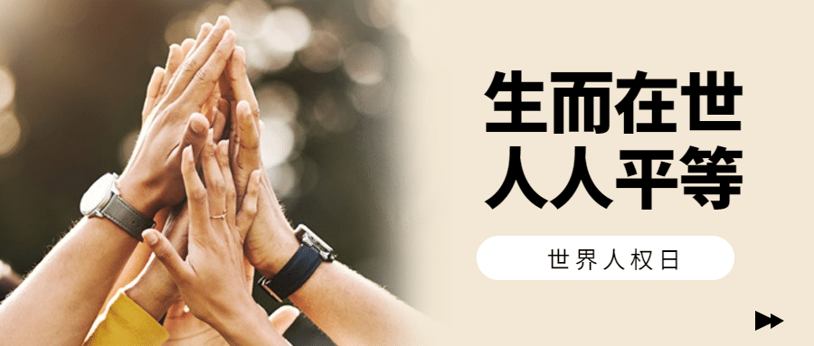 世界人权日公平公正公众号首图预览效果
