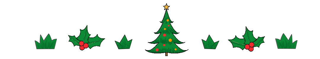 圣诞节可爱圣诞树GIF动态分割线