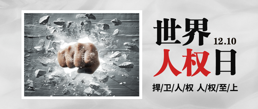 世界人权日公平公正公众号首图预览效果
