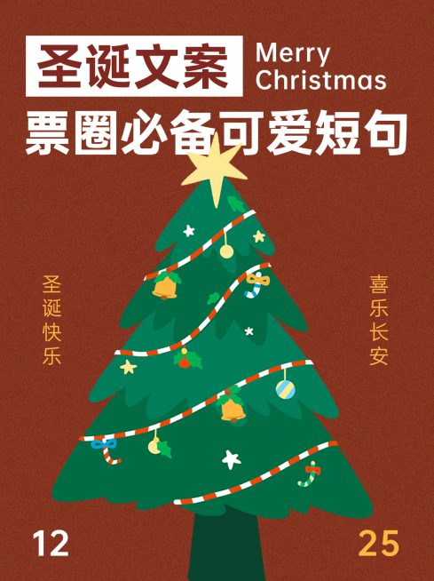 圣诞节简约文案攻略小红书配图预览效果
