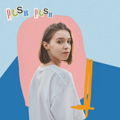 Simple Cute Style Color Block Element Woman Instagram Post