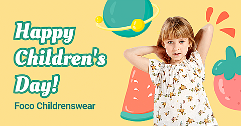 Children's Day Fashion Clothing Promo Ecommerce Banner