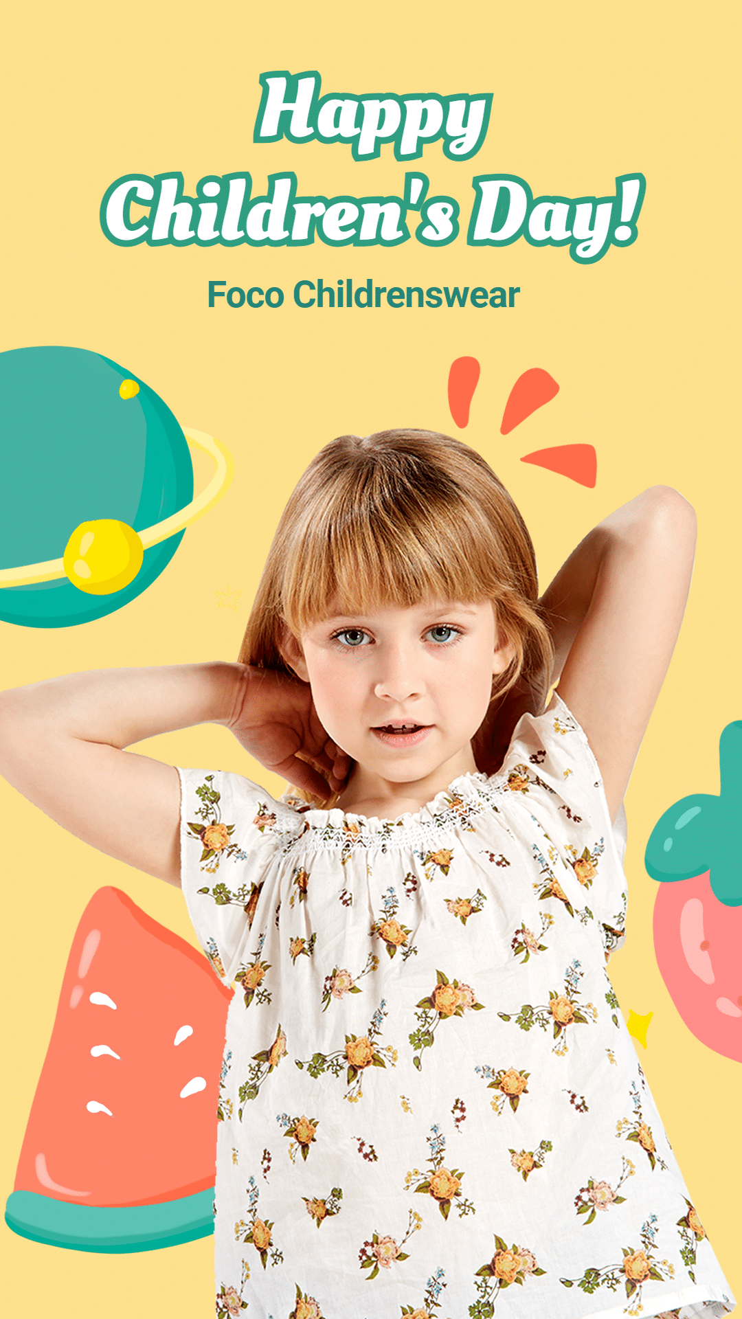 Children's Day Fashion Clothing Promo Ecommerce Story预览效果