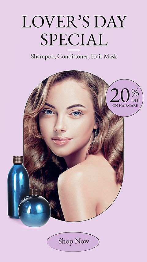 Fashion Lover's Day Hair Care Set Ecommerce Story