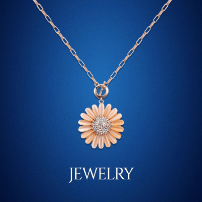 Simple Jewelry Necklaces Promotion Ecommerce Product Image