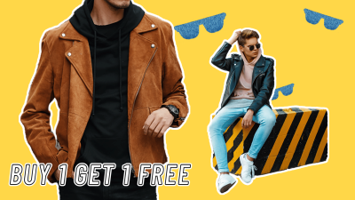 Simple Men's Wear Discount Ecommerce Banner