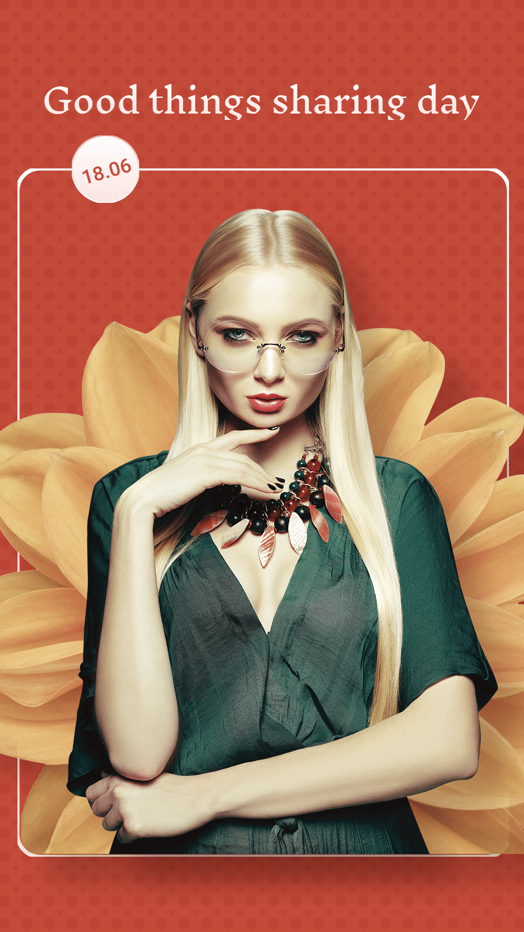 Flower Element Background Fashion Good Things Sharing Day Ecommerce Story预览效果