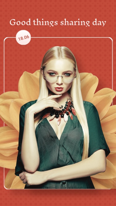 Flower Element Background Fashion Good Things Sharing Day Ecommerce Story