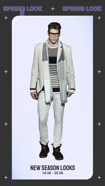 Men's Wear Creative Fashion Show New Product Arrival Ecommerce Story预览效果