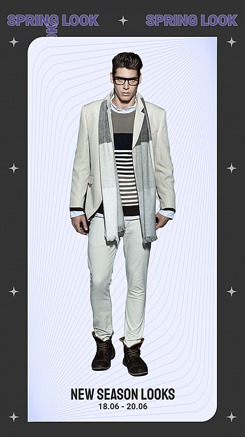 Men's Wear Creative Fashion Show New Product Arrival Ecommerce Story