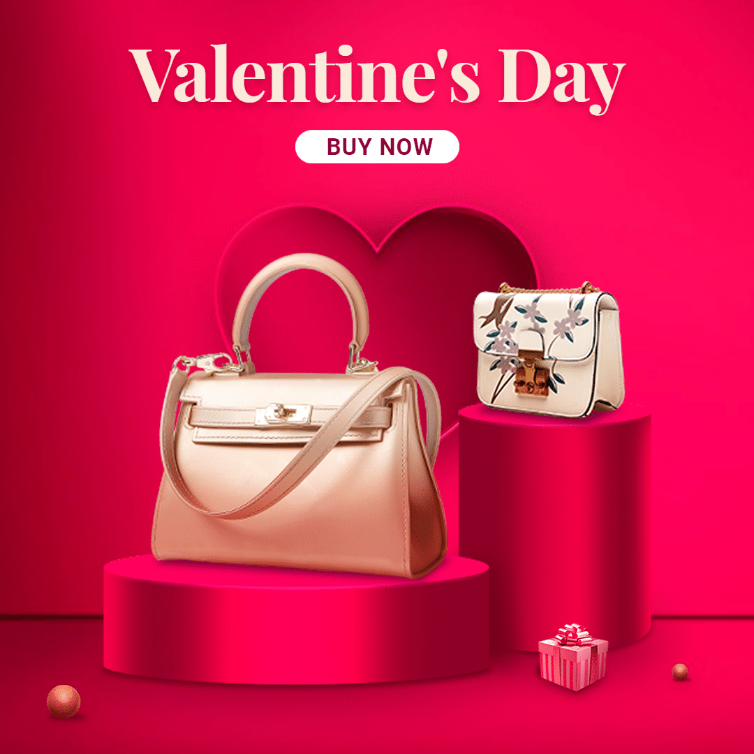 Gift Box Element Luxury Valentine's Day Women's Bags Promotion Ecommerce Story