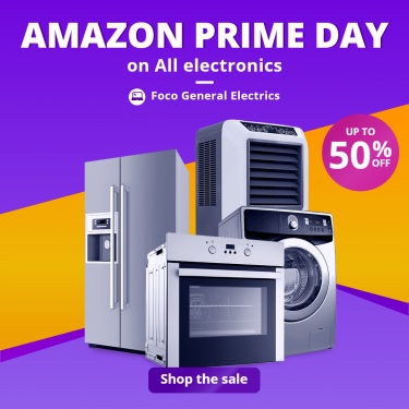 Purple Circle Element Simple Amazon Prime Day Electronics Sale Ecommerce Product Image