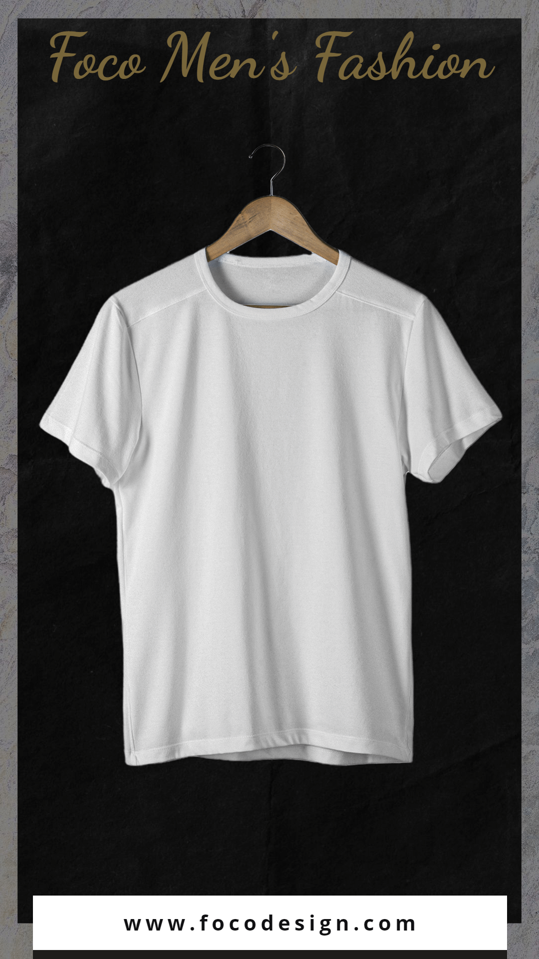 Minimalist Men's Wear T-shirt Display Ecommerce Story预览效果