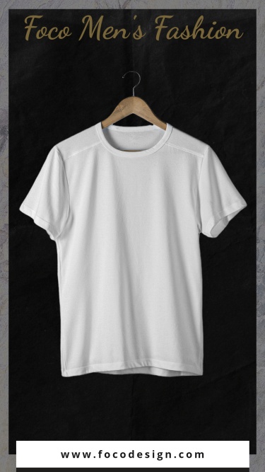 Minimalist Men's Wear T-shirt Display Ecommerce Story