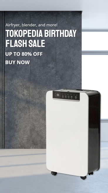 Simple Kitchenwear Tokopedia Birthday Flash Sale Ecommerce Story预览效果