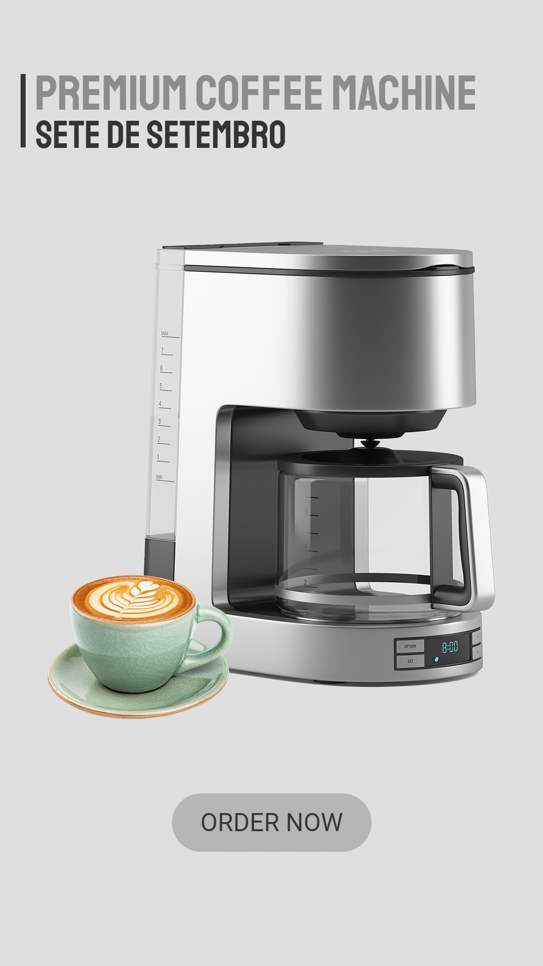 Brazil Coffee Machine Father's Day Discount Ecommerce Story预览效果