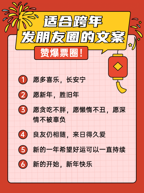 简约跨年文案攻略小红书配图预览效果