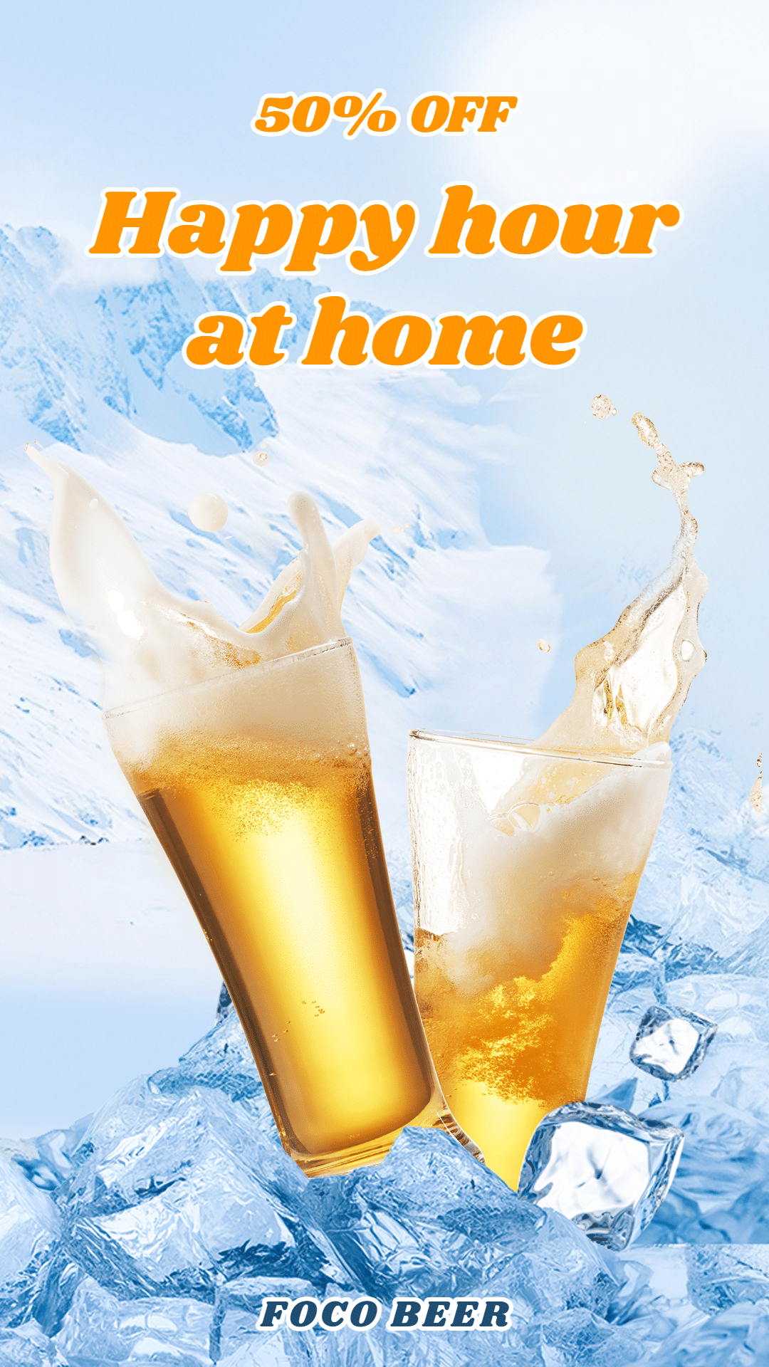 Creative Beers Promotion Discount Ecommerce Story预览效果