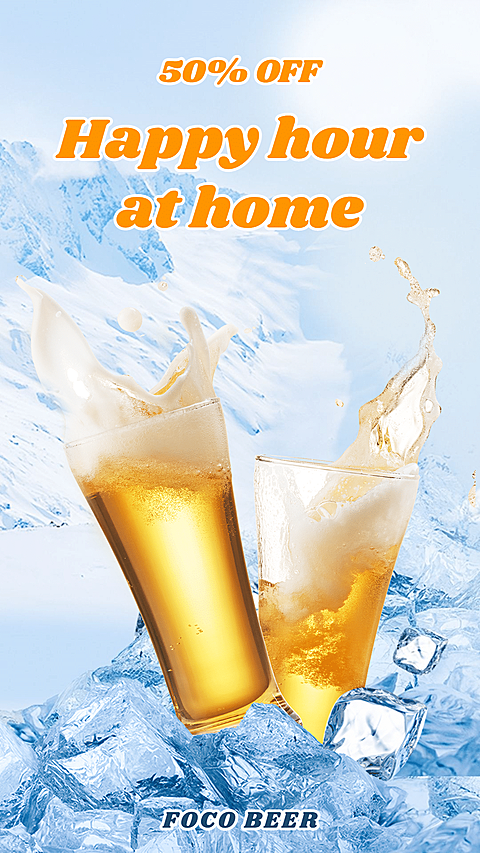 Creative Beers Promotion Discount Ecommerce Story
